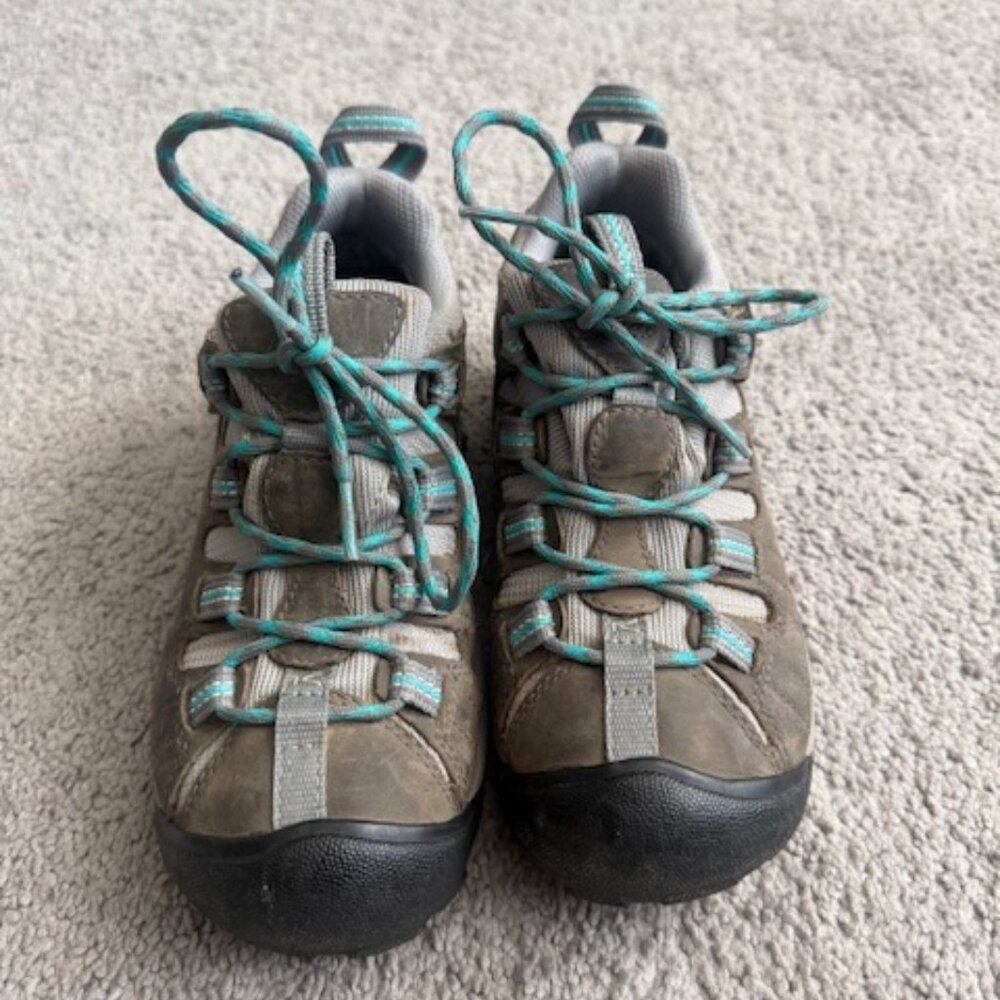 Keen Women's Targhee II Hiking Shoes - Olive/Teal Blue - Size 5